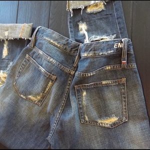 Etienne Marcel Women's Distressed Ripped Boyfriend